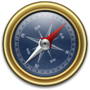 Compass Gold x Blue Icon 128x128 png